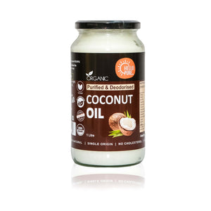 Organic Purified and Deodorised Coconut Oil (RBD) - 1 L