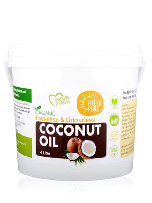 Organic Tasteless Coconut Oil  RBD - 4 Litre